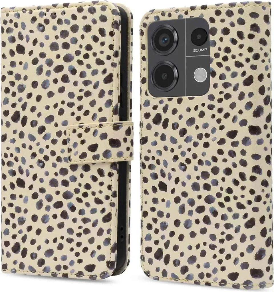 Custodia a libro imoshion Design Xiaomi Redmi Note 13 Pro (5G) / Poco X6 - Black And White Dots