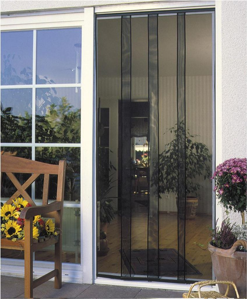 Rideau Moustiquaire Anthracite Protection Efficace Insectes Image du produit 
