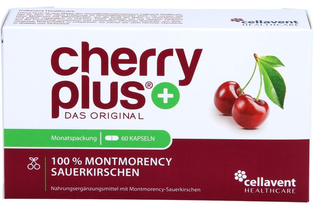 cherry plus 100% Montmorency sour cherry kapsułki, 60 Zdjęcie produktu 