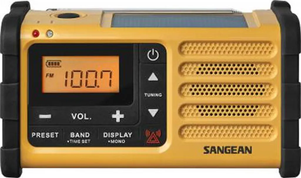 Radio Sangean MMR-88 Triple Alimentation avec Dynamo et Panneau Solaire