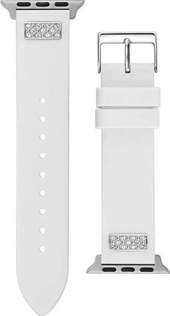Bracelet Apple Watch silicone blanc confortable anti-irritation 41mm