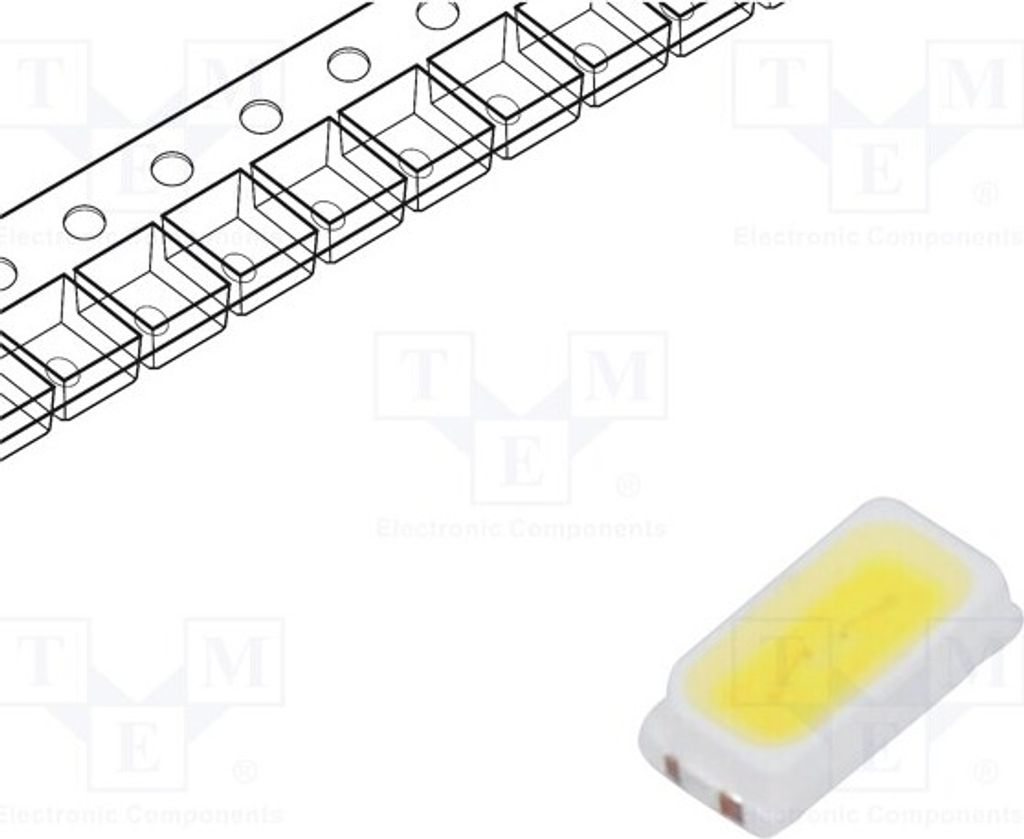 10x LED kaltweiß 5300-6120K 80 SMD 10÷15lm 3014,PLCC2 120° 30mA RF-WMHI13DS-ED-F L