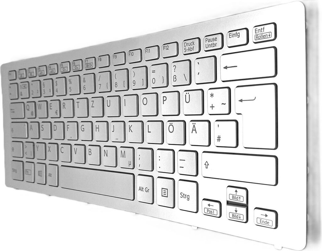 DEUTSCHE Silber Tastatur Rahmen mit Beleuchtung version 2 für Sony vaio SVF15N1S2ES