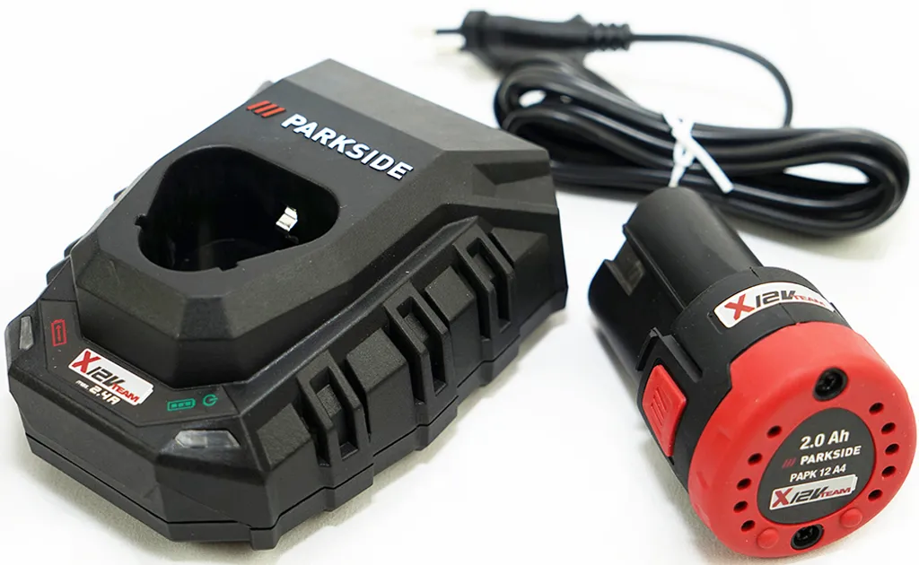 Kit Énergie 12V Parkside Batterie 2Ah et Chargeur pour Bricolage Sans Fil