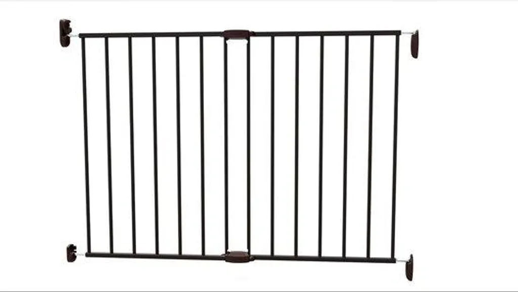 Barrière en métal noir réglable 62-102 cm fermeture douce automatique