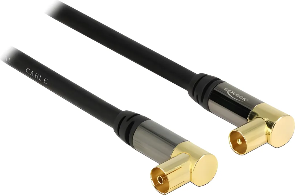 Glowster Cavo TV 10 Metri Bianco Con Connettore Ad Angolo Retto – Segnale Nitido E Installazione Ordinata