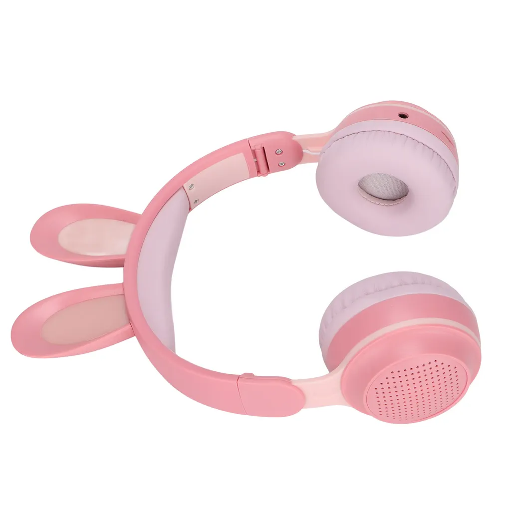 Casque d'oreille sans fil Bluetooth Enfant à LED avec Micro Intégré Bleu - 3