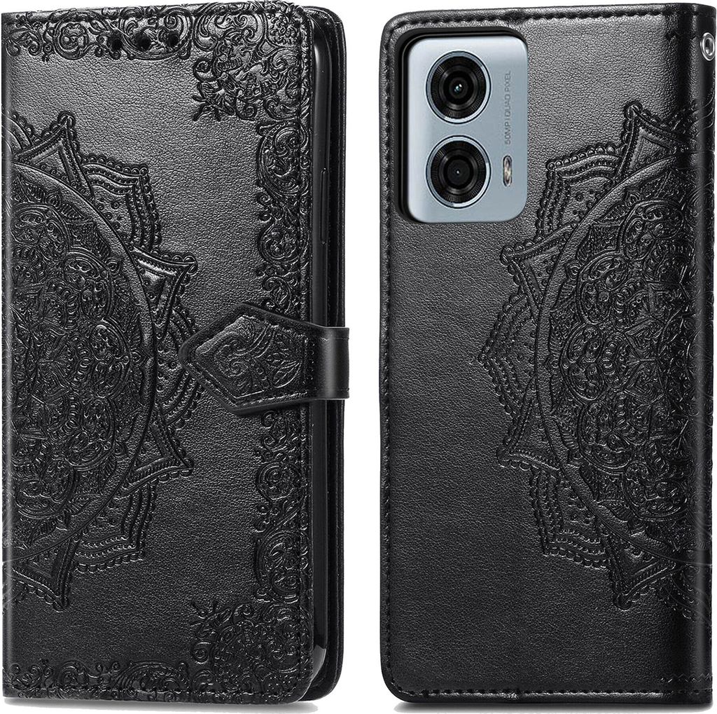 Motorola Moto G24 Power Hülle - Kunstleder - imoshion Klapphülle - Schwarz