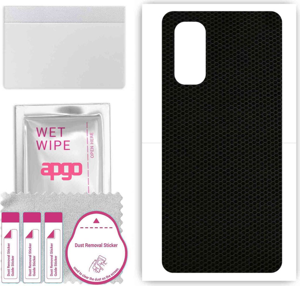 apgo Rückseite Schutzfolie, Skin, kompatibel mit Oppo Reno4 5G, Hinten Displayschutzfolie aus Vinylfolie, kratzfest, einfache Montage - Matrix