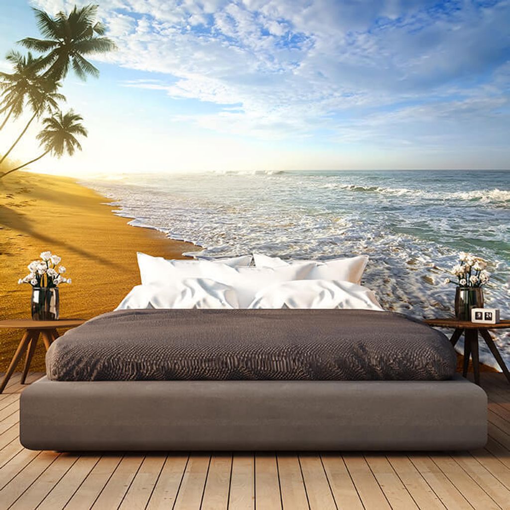Fototapete Wellen Indischen Ozean Sri Lanka M4959 – selbstklebende Strukturtapete 260g / 200x140cm