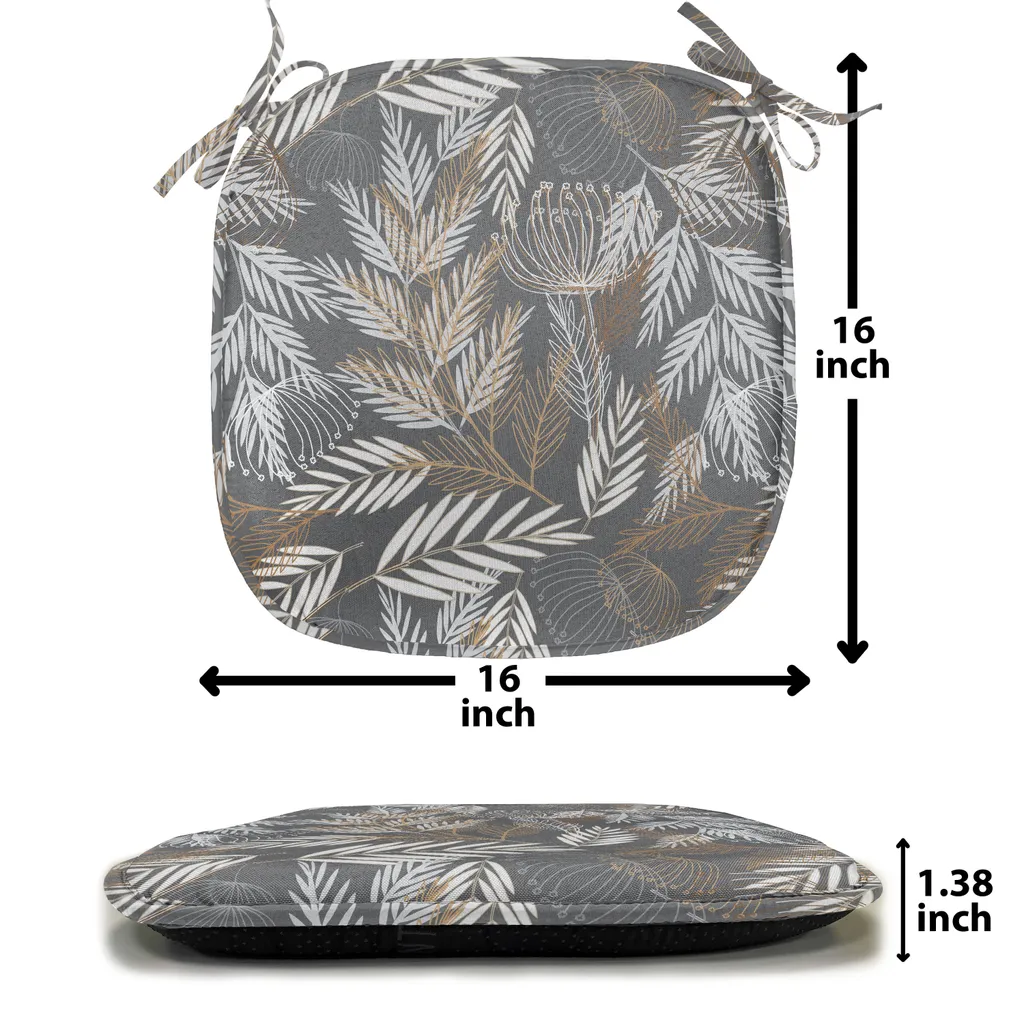 Coussin Décoratif avec Sangles Imperméable, Motif Nostalgique Brun