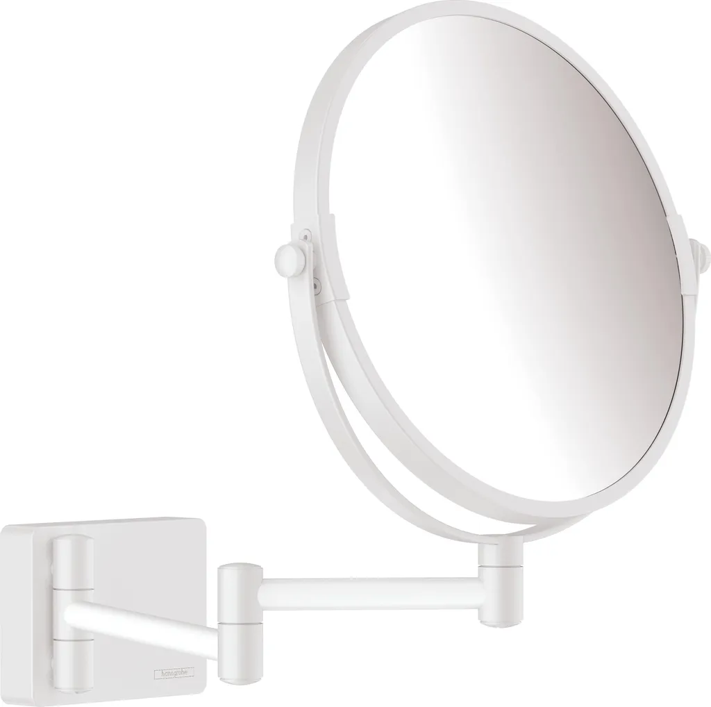 Hansgrohe AddStoris Specchio da Barba Bianco Opaco 41791700 - Qualità Premium