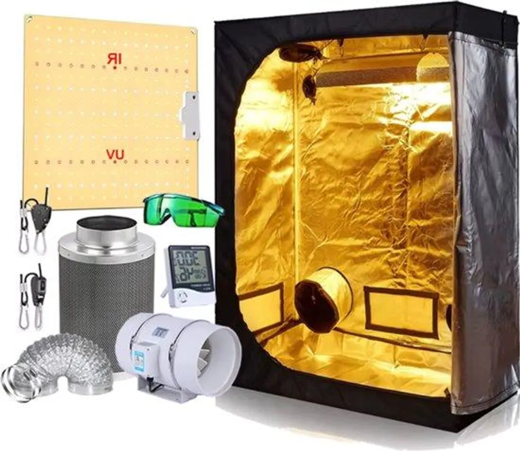 Boîte de culture LED pour plantation intérieure - Kit Grow Box 80