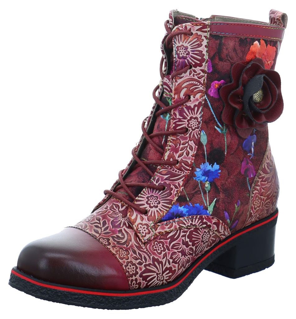 Laura Vita Schnürstiefeletten Damen 32313038323136 Rot 39 EU