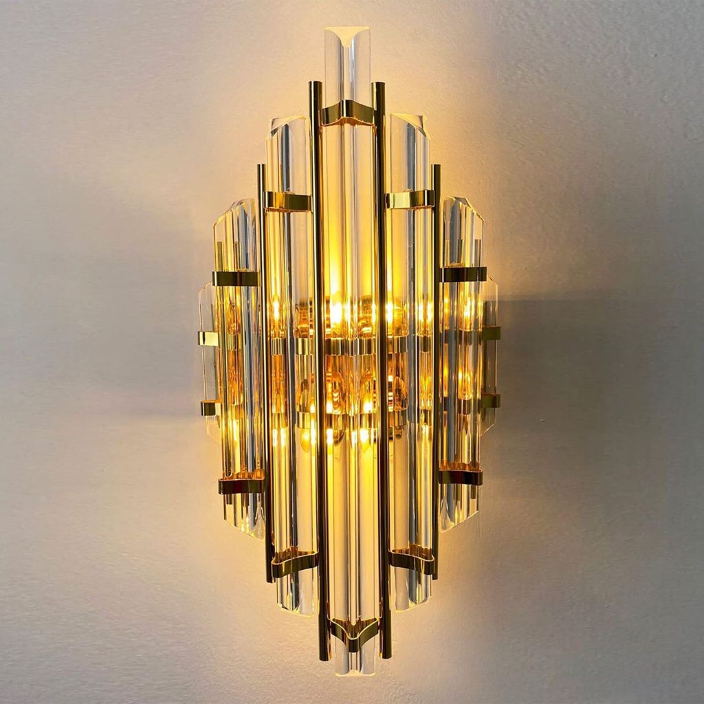 Wandleuchte Innen Champion Wandlampe Aus Metall und Glas Produktbild 