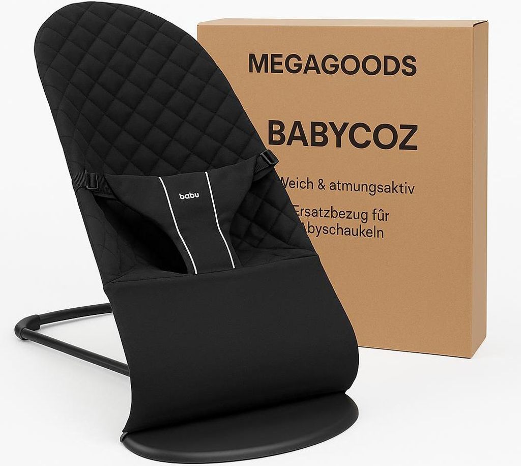 Babywippe Ersatzbezug weich atmungsaktiv für Babyschaukeln Produktbild 