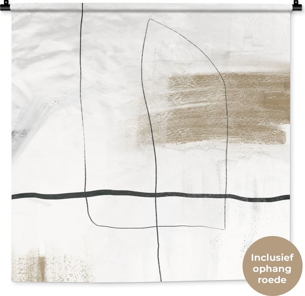 MuchoWow® Wandteppich Wandbehang Kunst - Minimalismus - Produktbild 