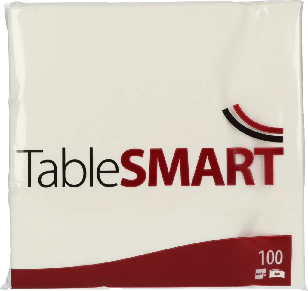 Serviette de Table pour Réception 33x33 cm TableSMART 831103 Blanche