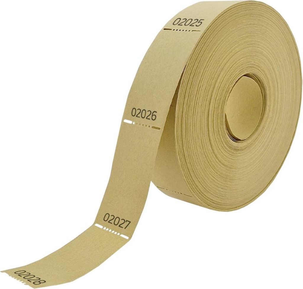 Tickets vierges sur rouleau CombiCraft jaune pastel - 5000 Image du produit 