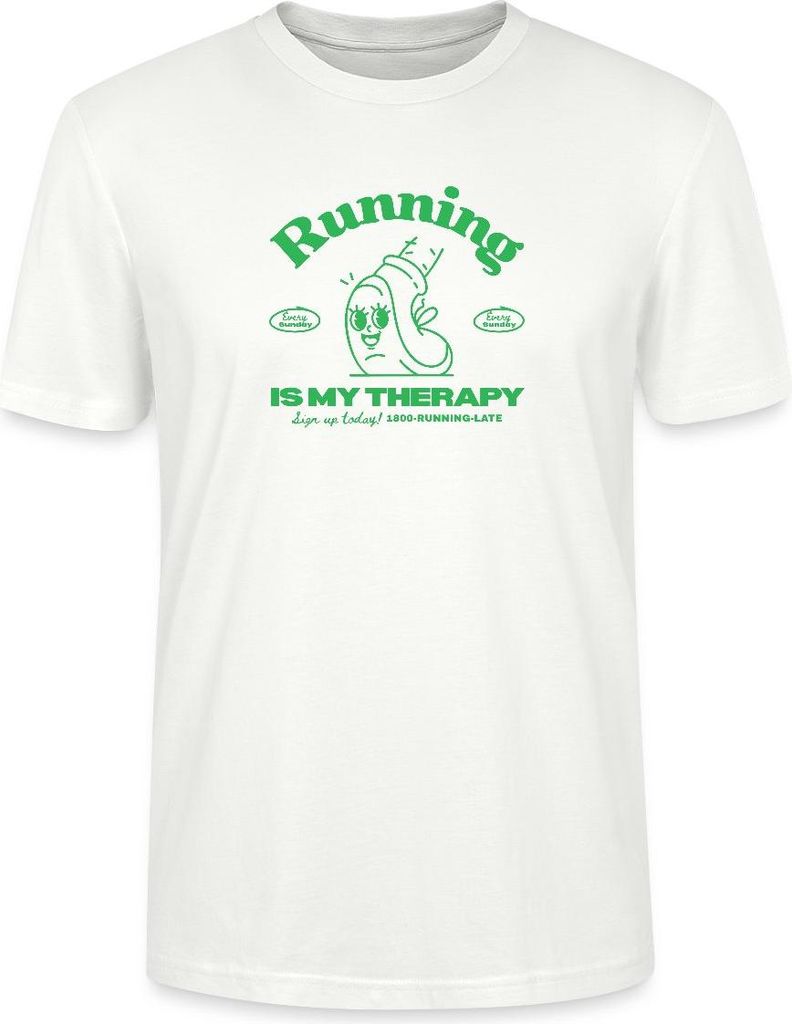 Spreadshirt Running Club Design Uni Bio T-Shirt, S, Weiß