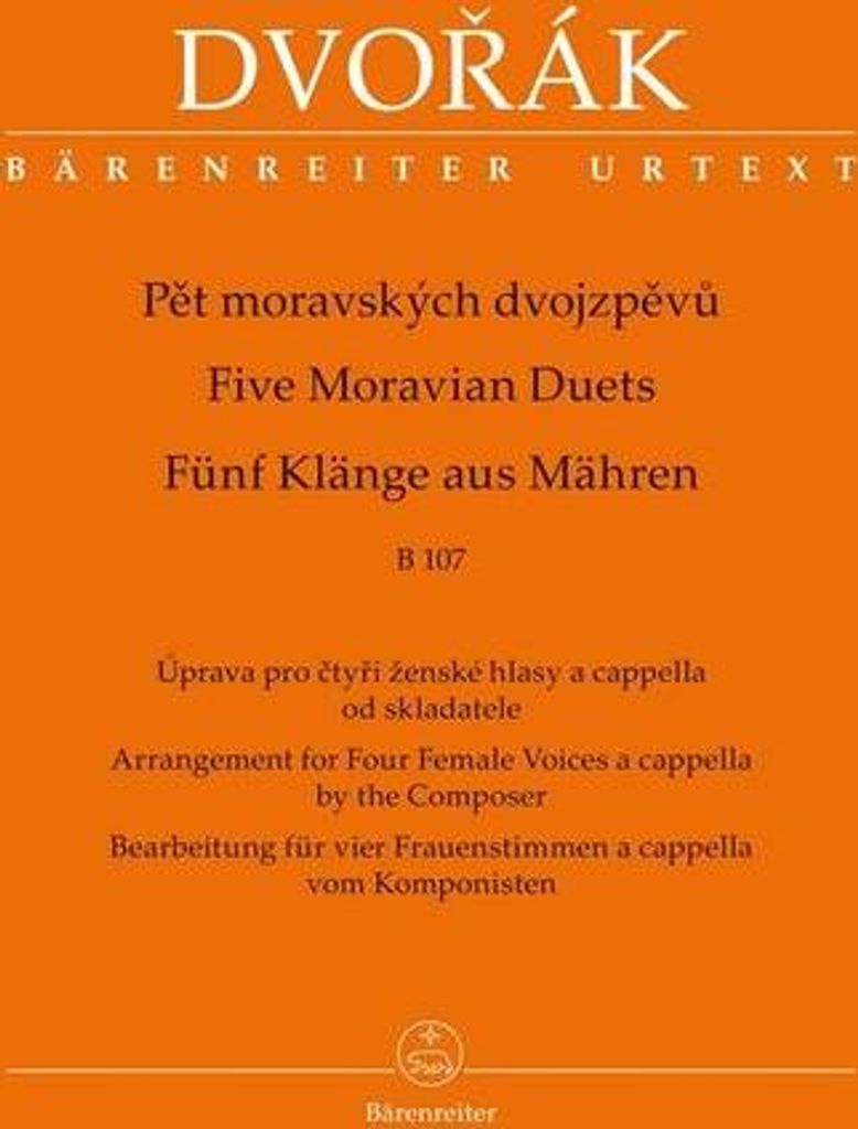 Fünf Klänge aus Mähren für 4 Frauenstimmen a cappella
