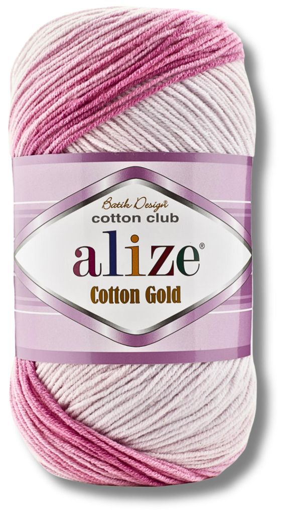 Alize 1x, pelote de 100g, fil de coton "Gold Batik", Image du produit 