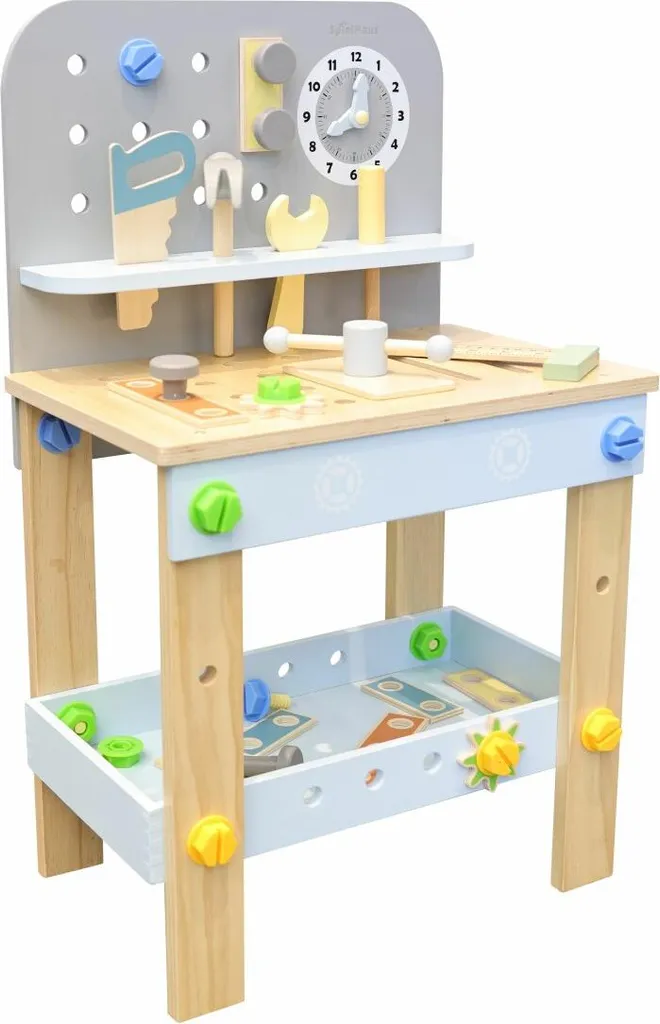 Jouet établi en bois 44 pièces Spielmaus : Fini l'ennui des petits actifs