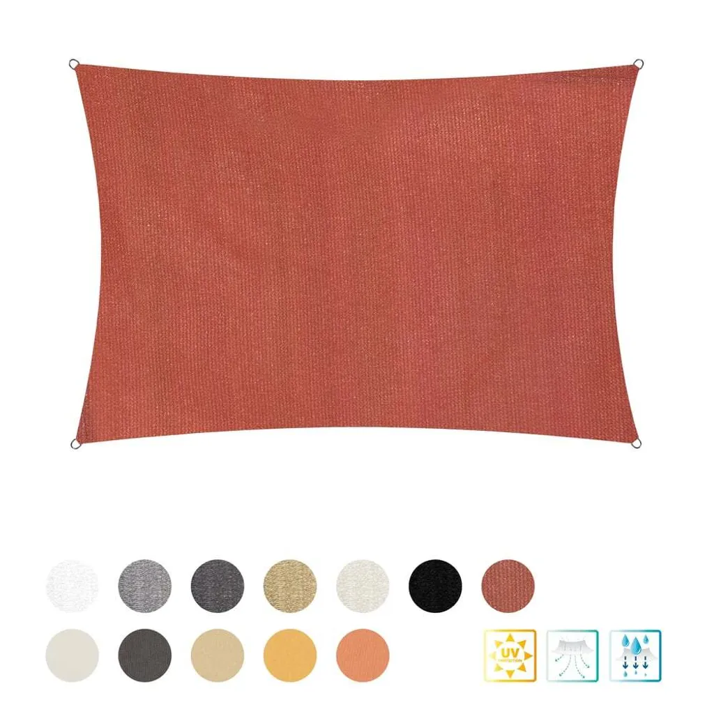 Voile Pare-Soleil 4x5m en HDPE Haute Densité Lumaland Crème Anti-UV Pro