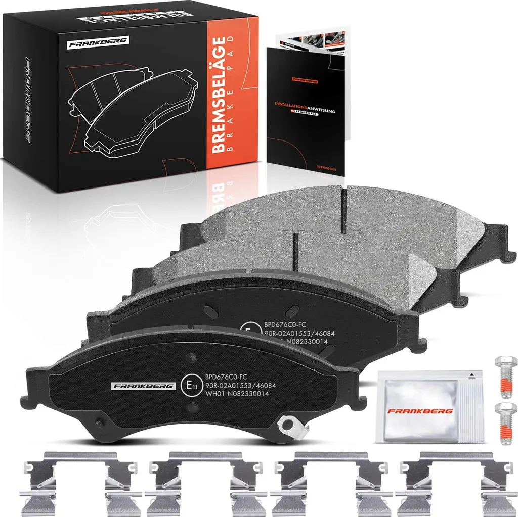 4 Plaquettes de Frein Avant Frankberg pour Land Rover Discovery II L318