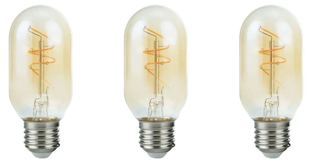 SPL E27 LED Filamentlampe 4,2W Extra Warmweiß Dimmbar 3 Stück