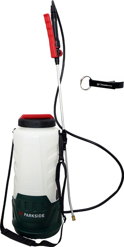 PARKSIDE 12V / 20V Akku Drucksprüher 5L Behälter PDSA 20 (ohne Akku) + HEADNMORE Schlüsselanhänger im HEADNMORE Bundle