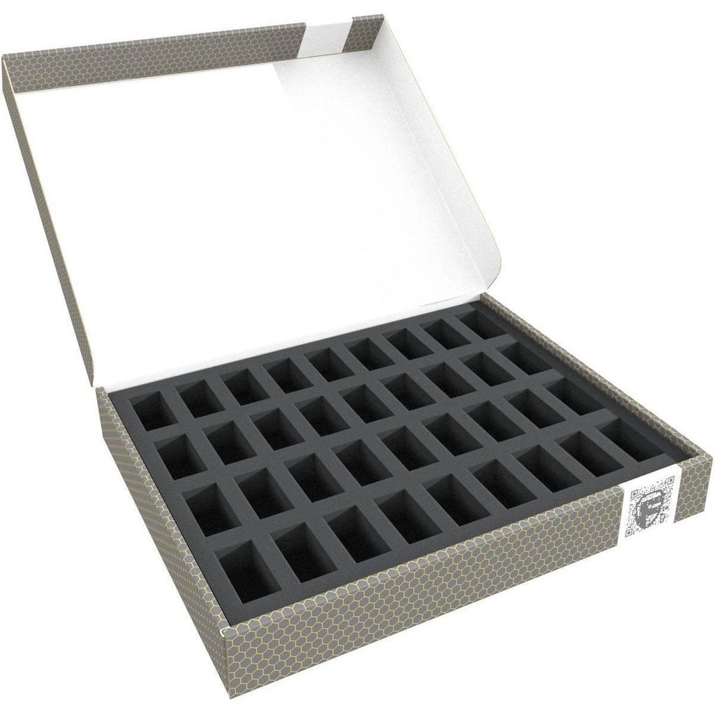 Compacte opbergbox FSLB040 met schuimrubber voor 36 Productafbeelding 