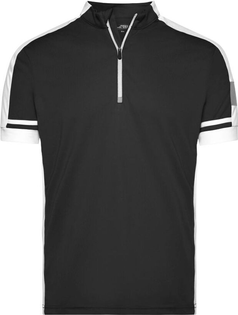 Men's Bike-T Half Zip Sportives Bike-Shirt black, Gr. 3XL