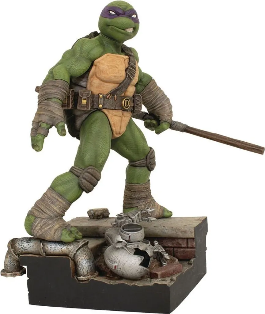 Statue Donatello TMNT Galerie 25 cm en PVC Vert - Figurine de Collection