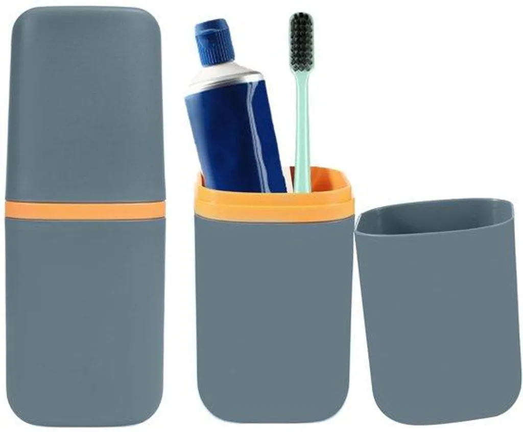 Porte-brosse à dents étanche lot de 2 étuis compacts en ABS antichoc