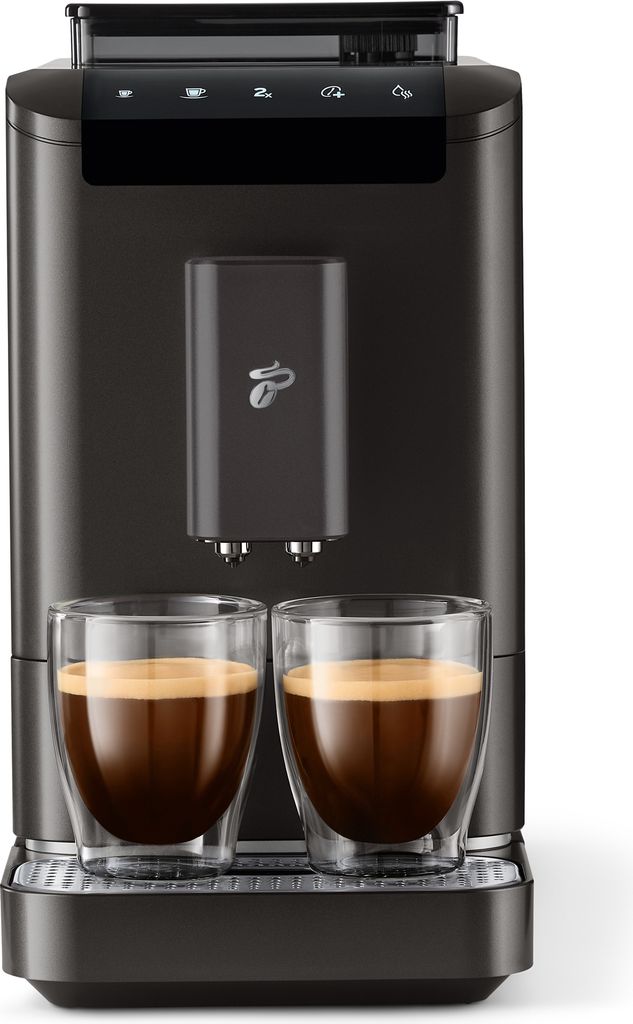 Tchibo Kaffeevollautomat Esperto2 Caffè 2.0 für Caffè Crema und Espresso, Granite Black