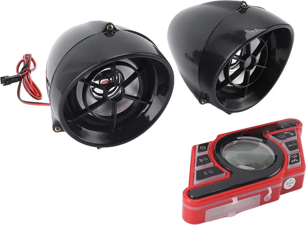 Altoparlante Bluetooth per moto, allarme antifurto, chiamate in vivavoce, navigazione vocale, impianto stereo impermeabile