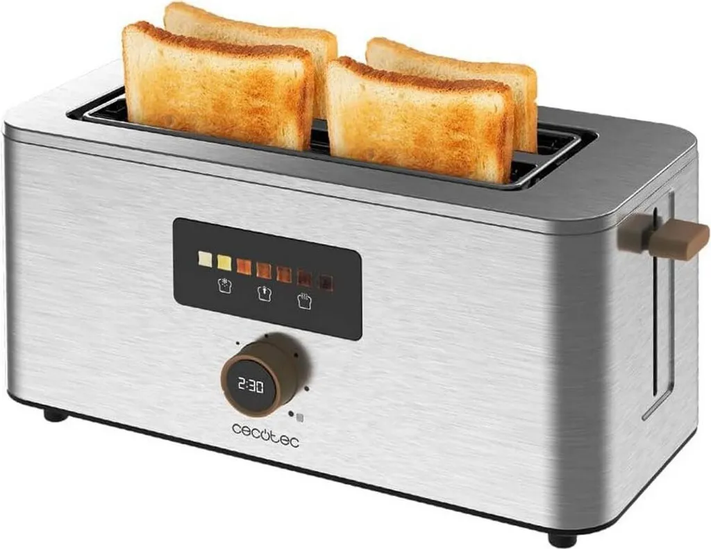 Offerta Cecotec Touch&Toast Extra Double: Tostapane 1500W Acciaio Inox