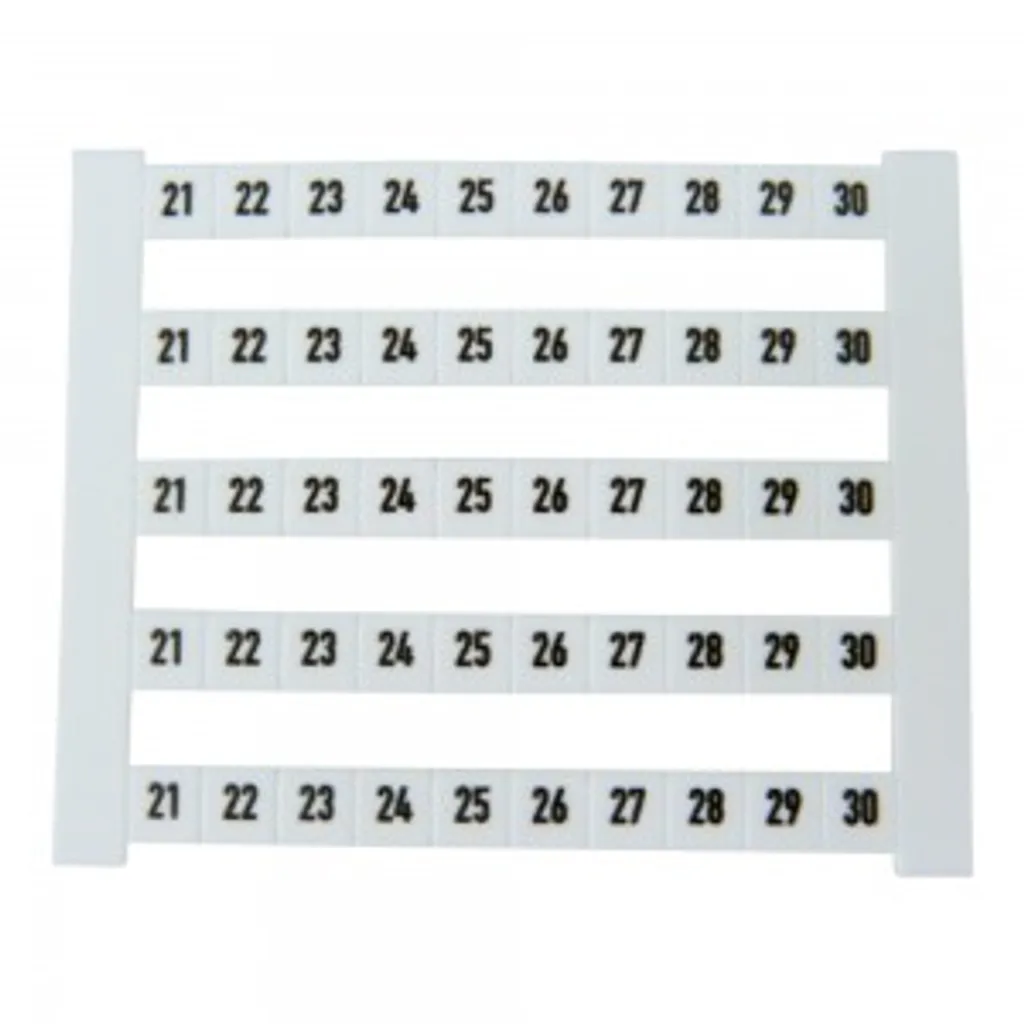 Marqueurs DEK 5 FWZ 21-30 pour connecteurs : Lot de 500 unités blanc