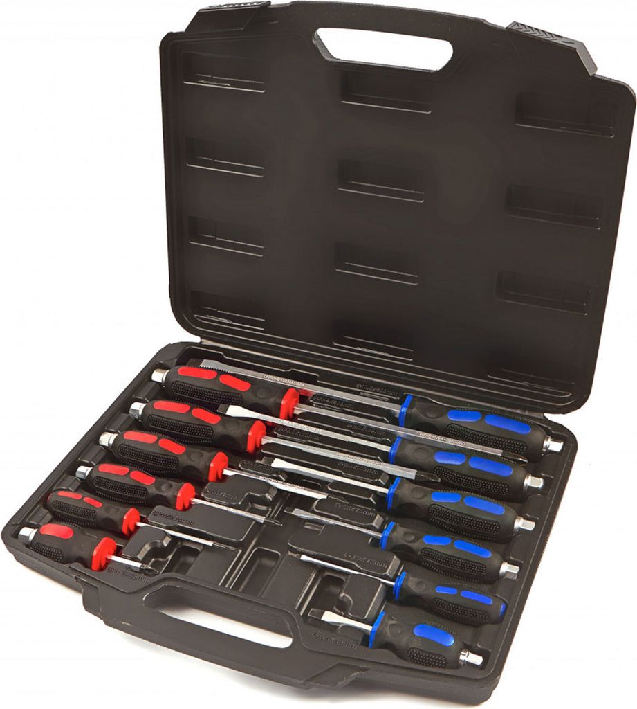 Weber Schraubendreher Set mit Schlagkappe 12-teilig Schlitz Produktbild 