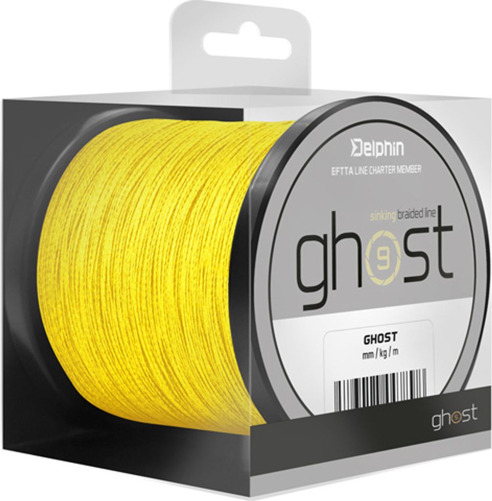 DELPHIN GHOST 8+1, 600m, 0,23mm, 13.6kg / 29,98lbs, gelb, Produktbild 