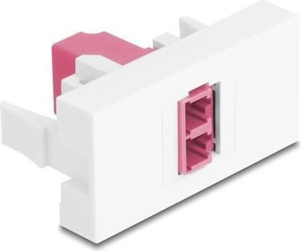 Adaptateur LC Duplex pour Plastron Easy 45 - Raccord Fibre Optique OM4