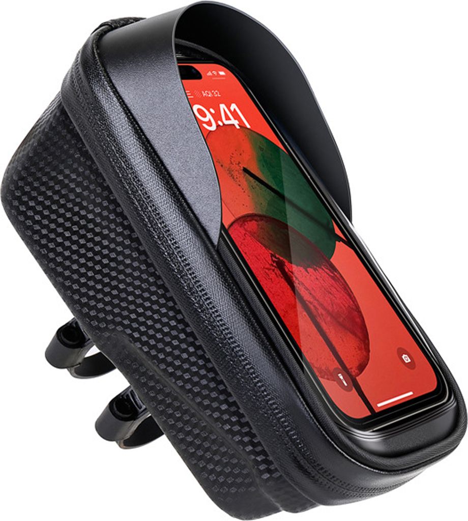 Fahrrad-Telefontasche, EVA-Hartschale, wasserdicht, Touchscreen, leicht, für Radfahren, Rennrad, Mountainbike, Oberrohr, Vorderrahmen, Handytasche
