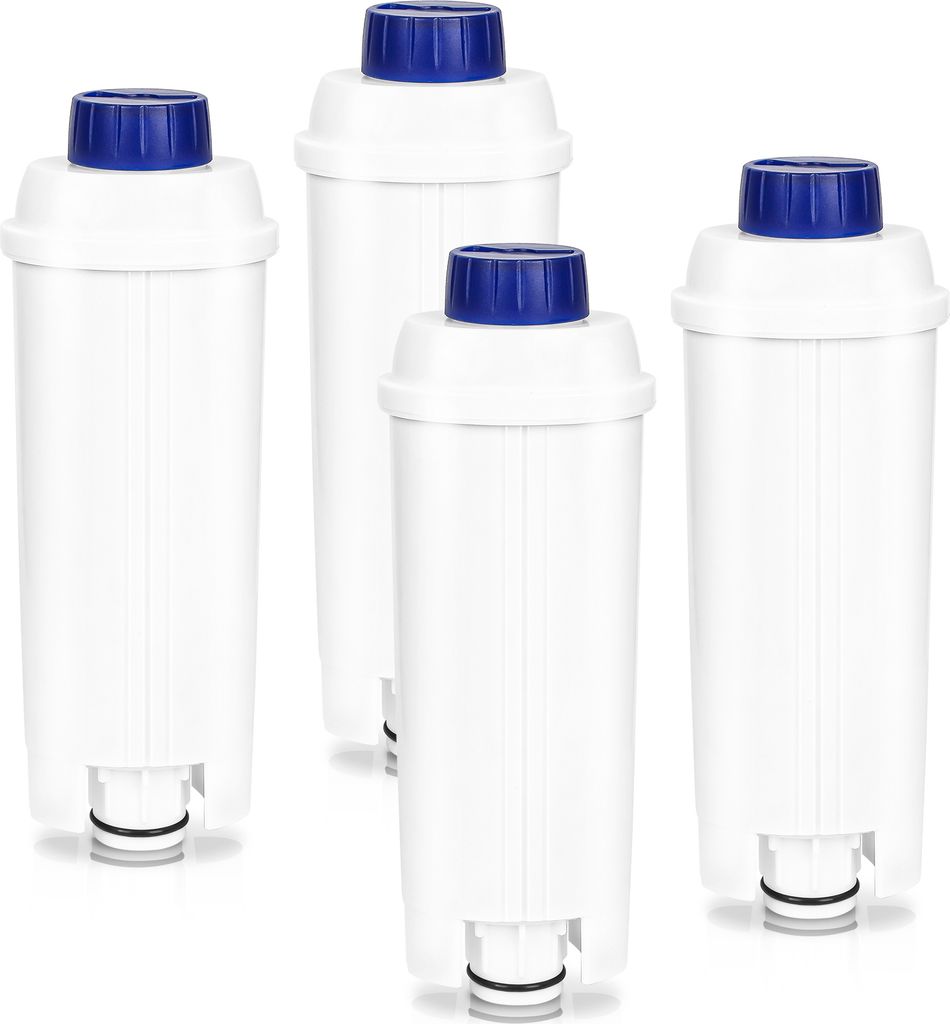 Jiubiaz Wasserfilter für Delonghi Kaffeeautomaten-Wasserfilter kompatibel für DLSC002 ECAM ETAM 60 Liter Wasser mit Aktivkohle 4er