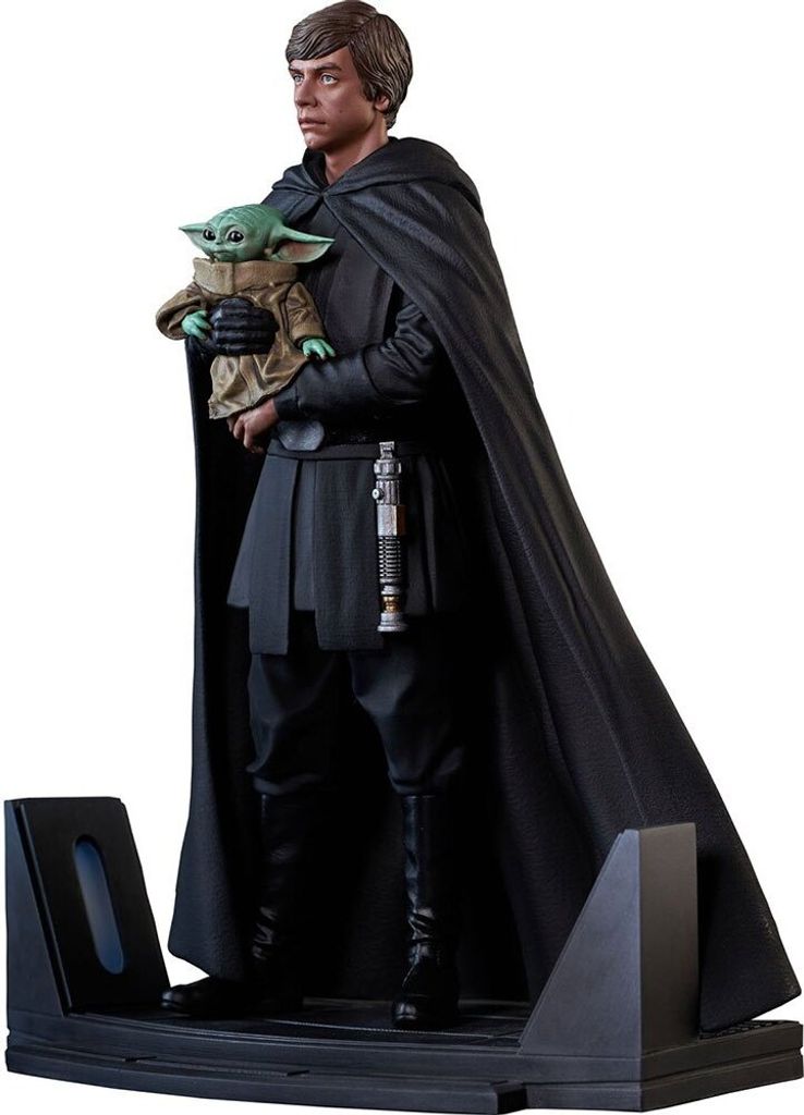 Star Wars: The Mandalorian Premier Collection Statue 1/7 Luke Skywalker & Grogu 25 cm