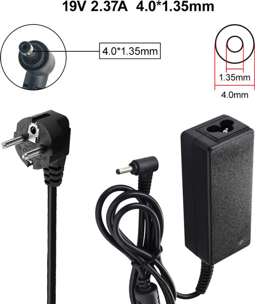 Caricatore Asus 19V 2.37A 45W F453MA F453SA - Ricambio Qualità A+