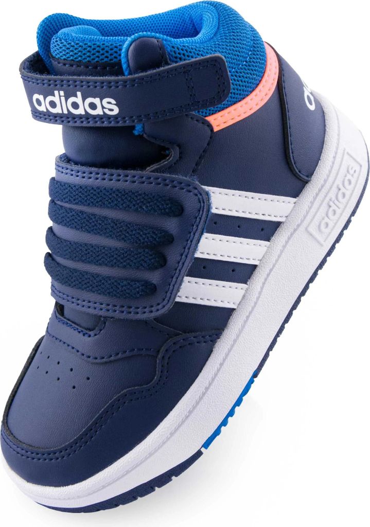 Kinderschuhe Adidas Hoops Mid 3.0 Sneakers Junior Blau - Produktbild 