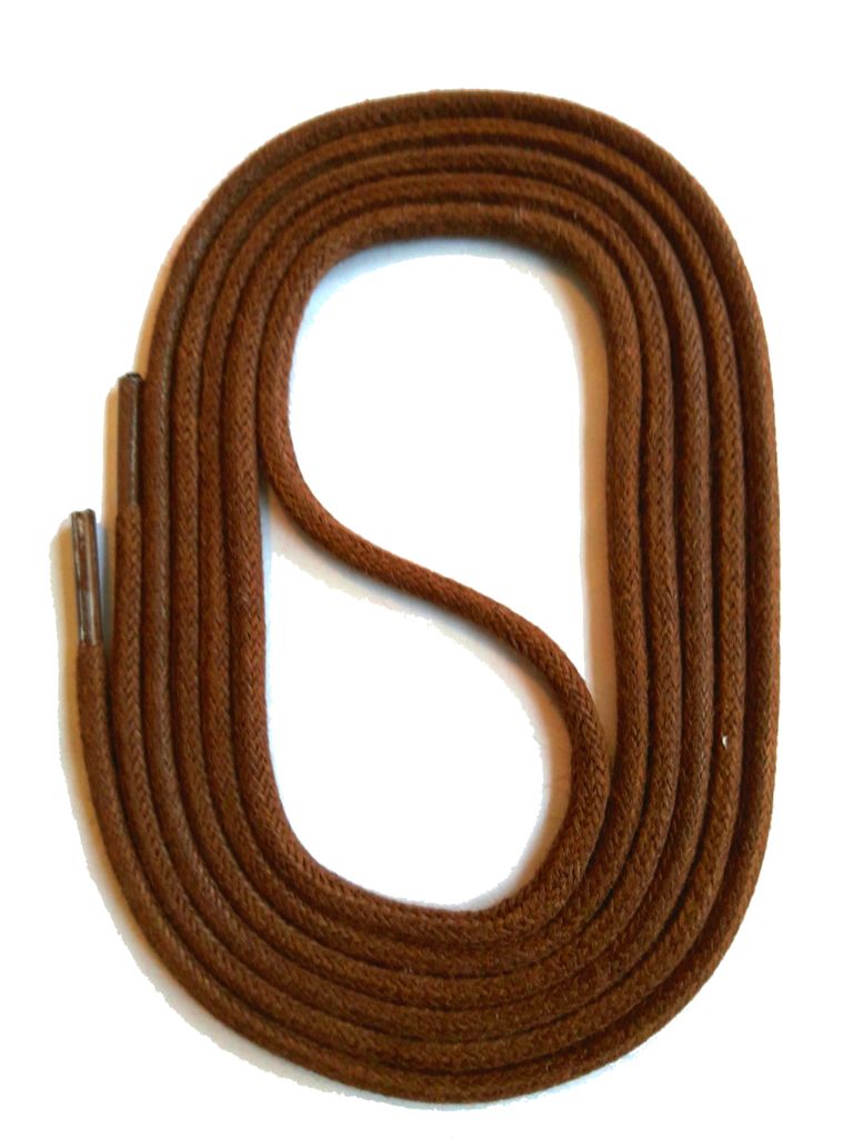 SNORS gewachste Schnürsenkel rund - BRAUN - 1,8mm - 45cm