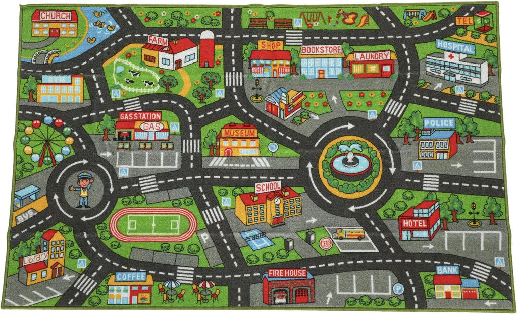 Tapis de jeu anti-glisse pour voitures : fini les chutes sur le carrelage