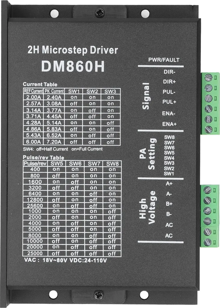 Pilote de moteur pas à pas DM860H 2 phases pour machine CNC 80V